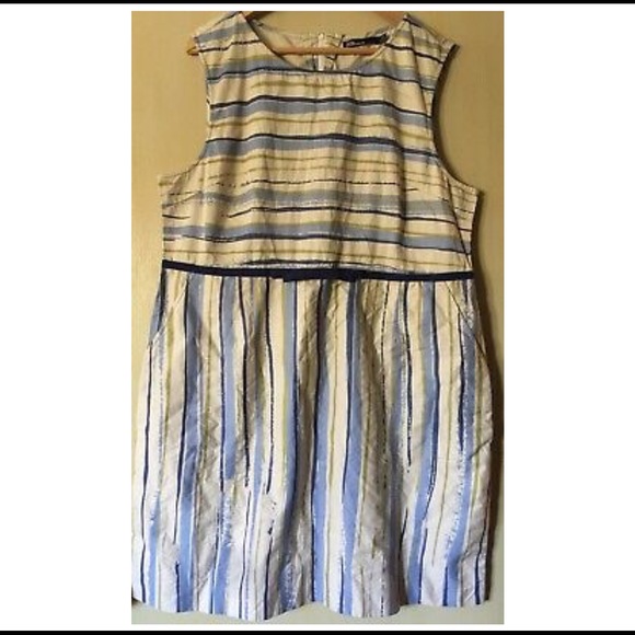 Dear Creatures Stripe Shift Bow Retro Lake Horizon - Picture 2 of 7